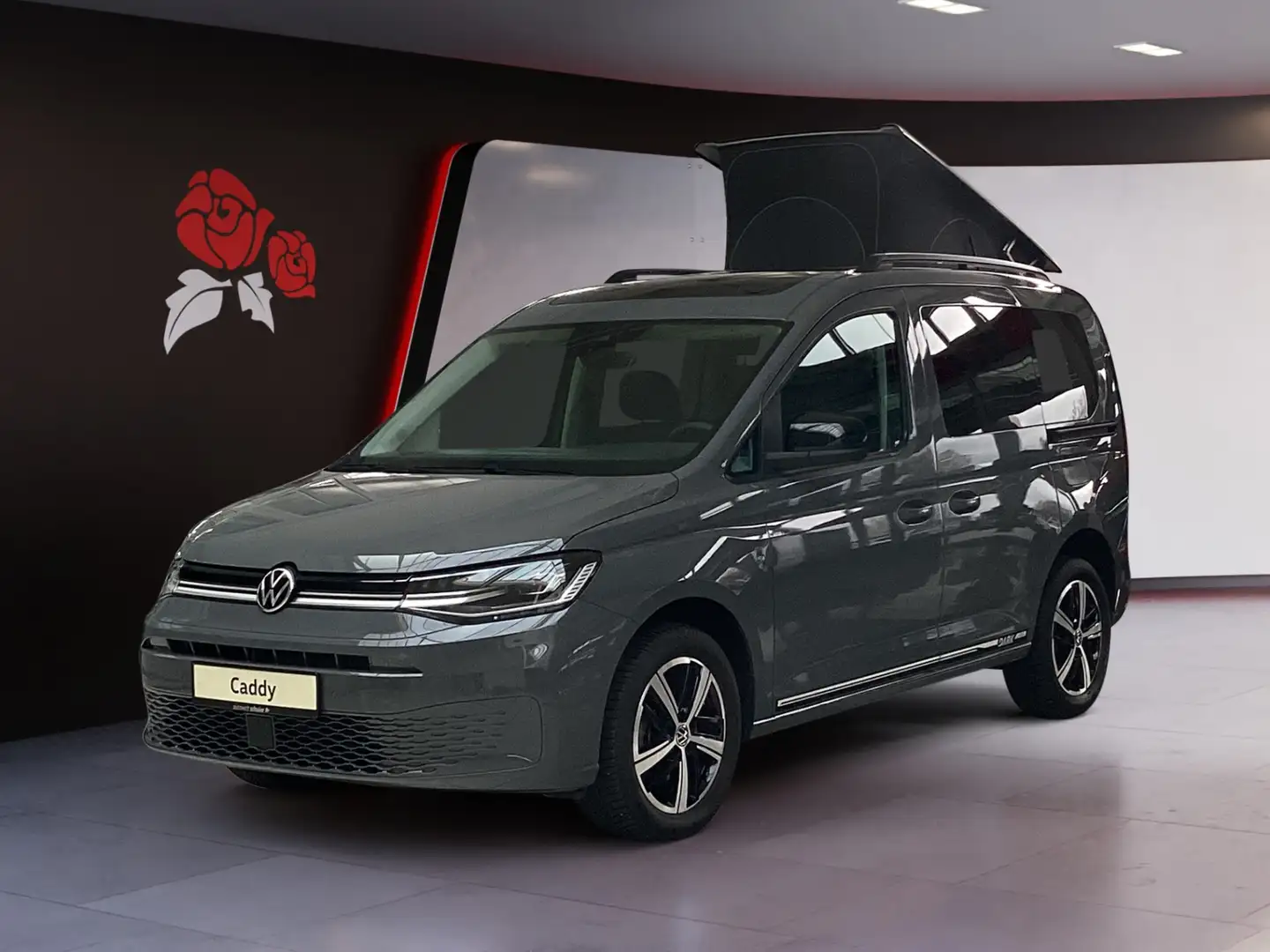 Volkswagen Caddy 1,5 TSI Dark Label Pano Navi Kamera Grau - 2