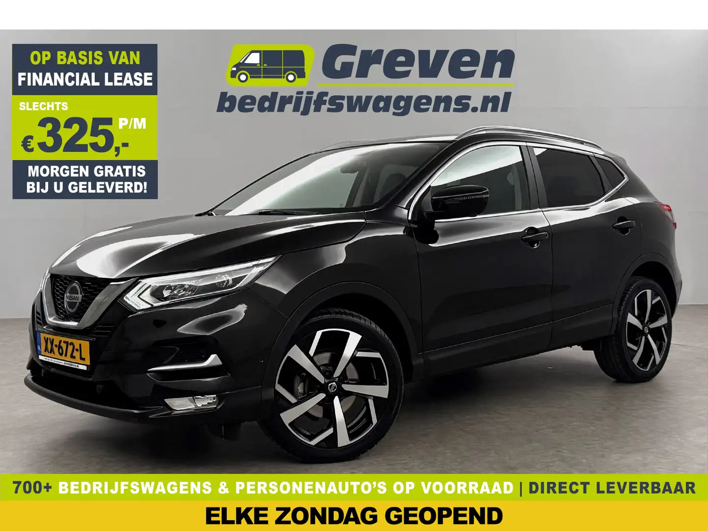 Nissan Qashqai 1.3 DIG-T Tekna 160PK 360Camera 19''LMV LED Carpla Noir - 1