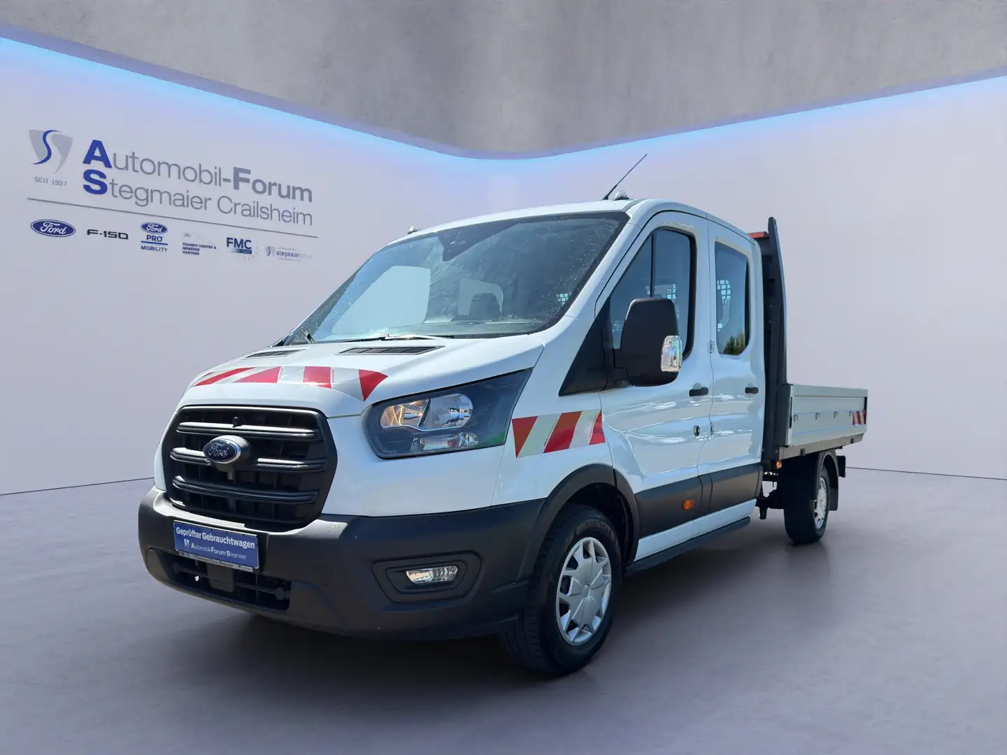 Ford Transit Pritsche Trend DoKa 350L3 *AHK*AIRBAG-BEIF Weiß - 2