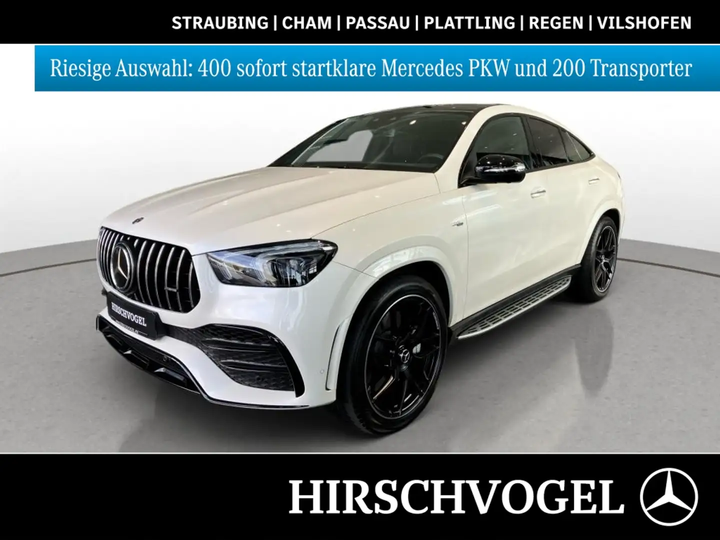 Mercedes-Benz GLE 53 AMG 4M+ Night+Pano+AHK+DISTR+HUP+Standhzg Blanc - 1