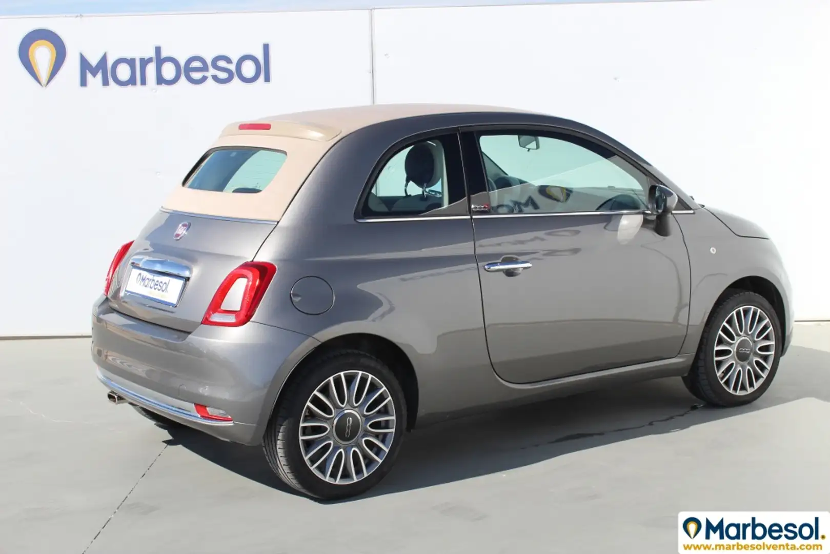 Fiat 500C 1.2 Lounge Gris - 2