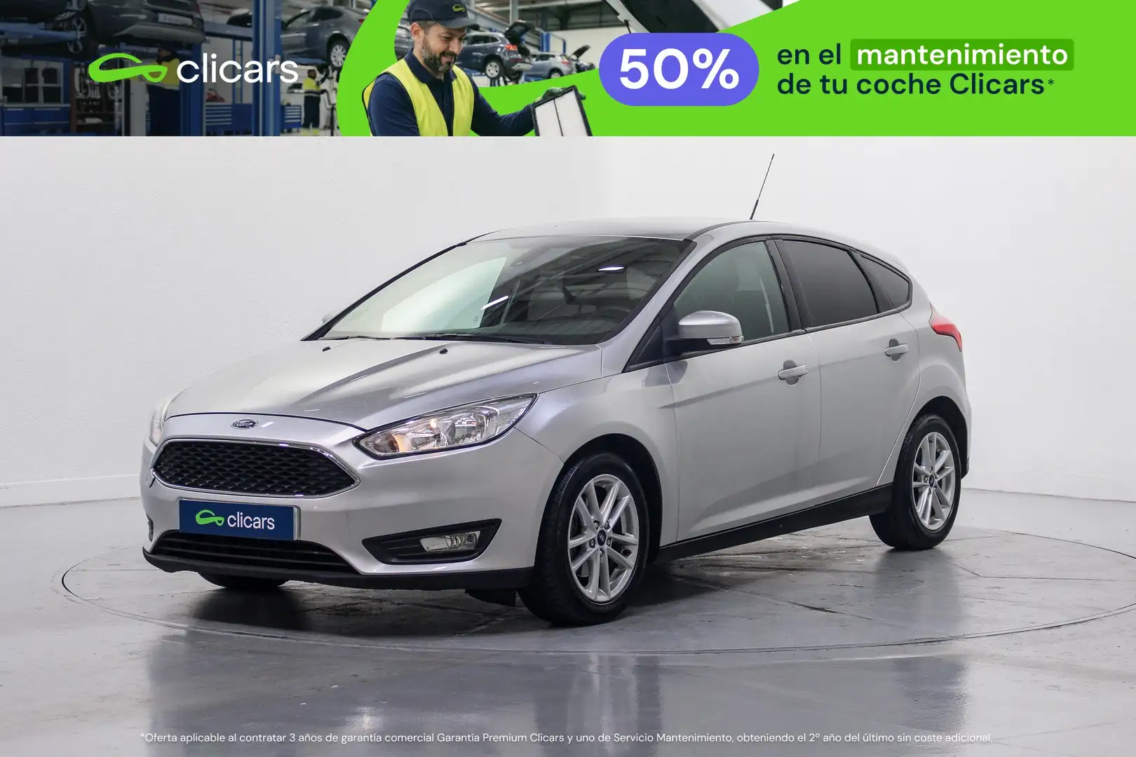 Ford Focus 1.0 Ecoboost Auto-S&S Trend+ 125 Plateado - 1