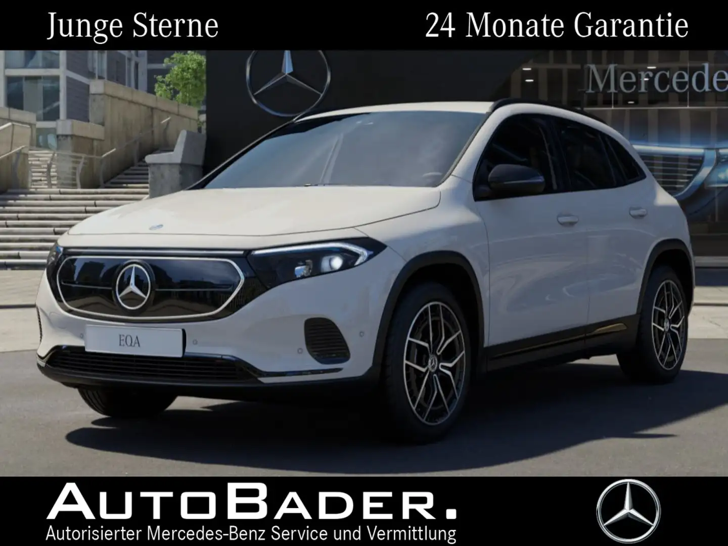 Mercedes-Benz EQA 300 EQA 300 4M Progressive RFK LED NIGHT 19" AMG eHe Weiß - 1