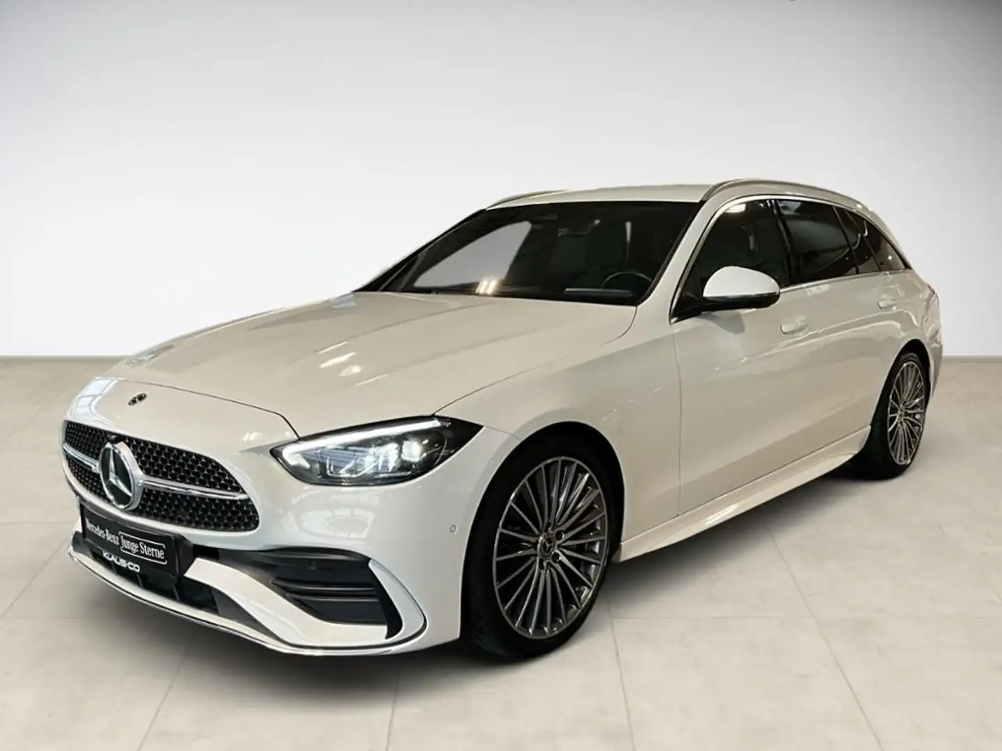 Mercedes-Benz C 300 d T AMG Style ACC AHK AUT Kam. KeyLess LM Weiß - 1