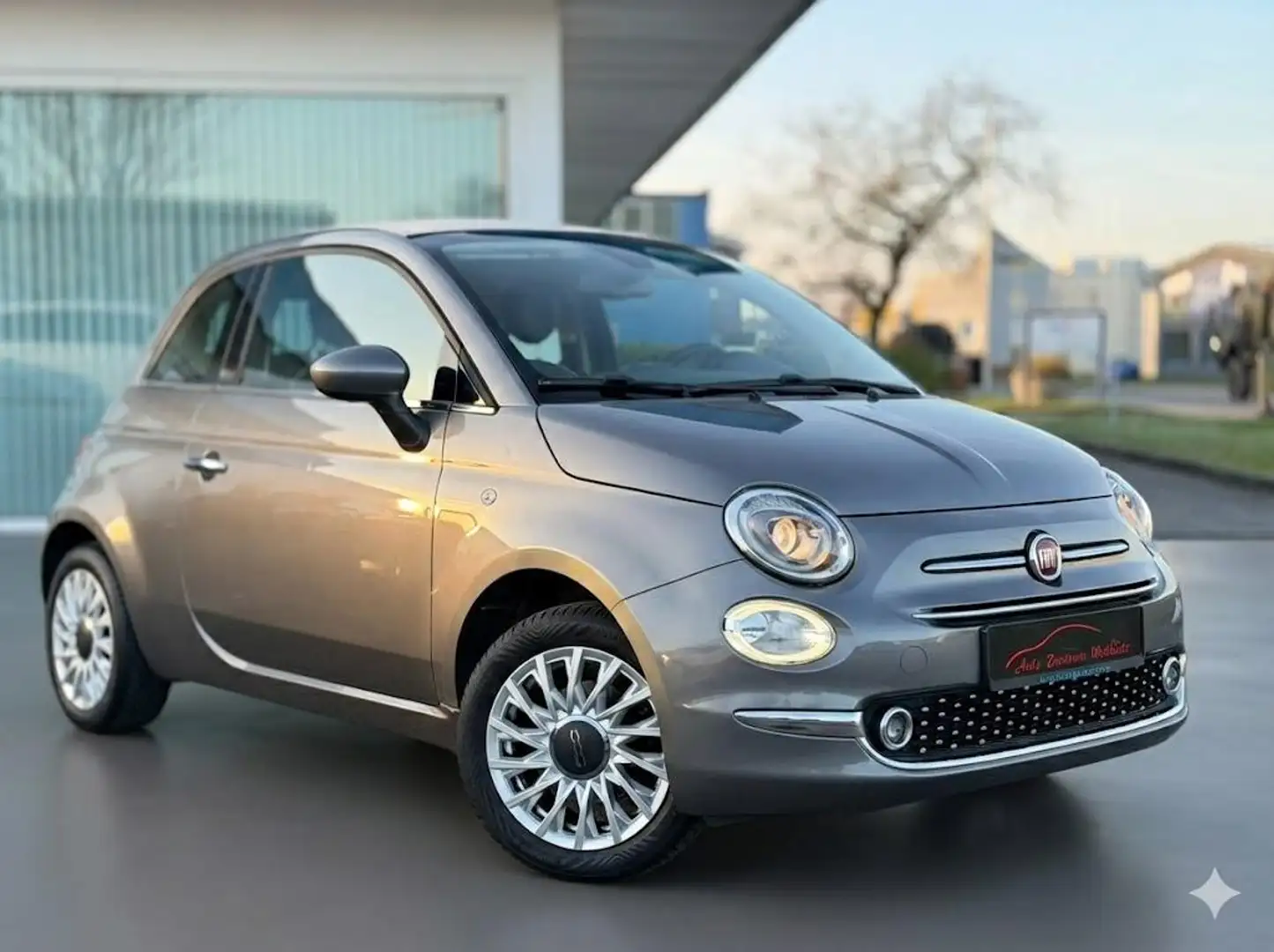 Fiat 500 Lounge 1.2 Cabrio Klimaautomatik PDC Euro6 Grau - 2