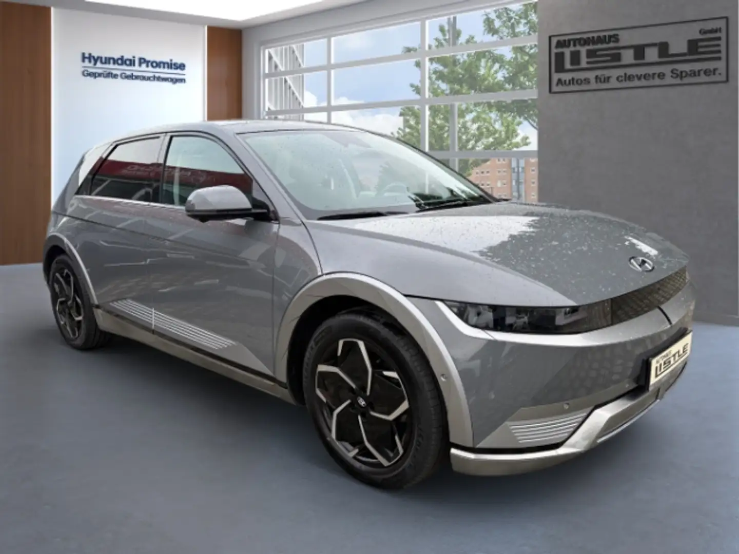 Hyundai IONIQ 5 Techniq Elektro 58 kWh +KLIMA+LED+NAVI+RFK+UVM+ Gris - 2