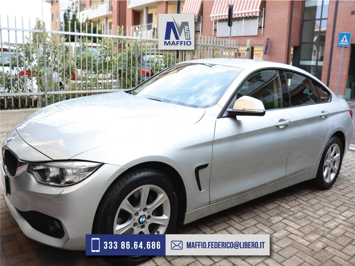 BMW 420 420D GRAN COUPE XDRIVE 190CV AUTO+BAULE MOTORIZZAT Argent - 1