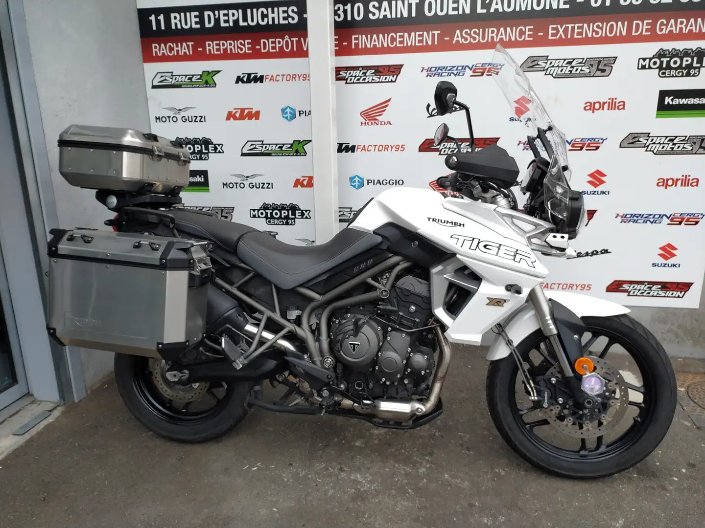 Triumph Tiger 800 Blanc - 1