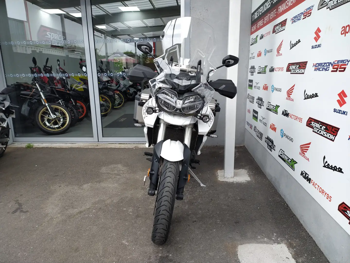 Triumph Tiger 800 Blanc - 2