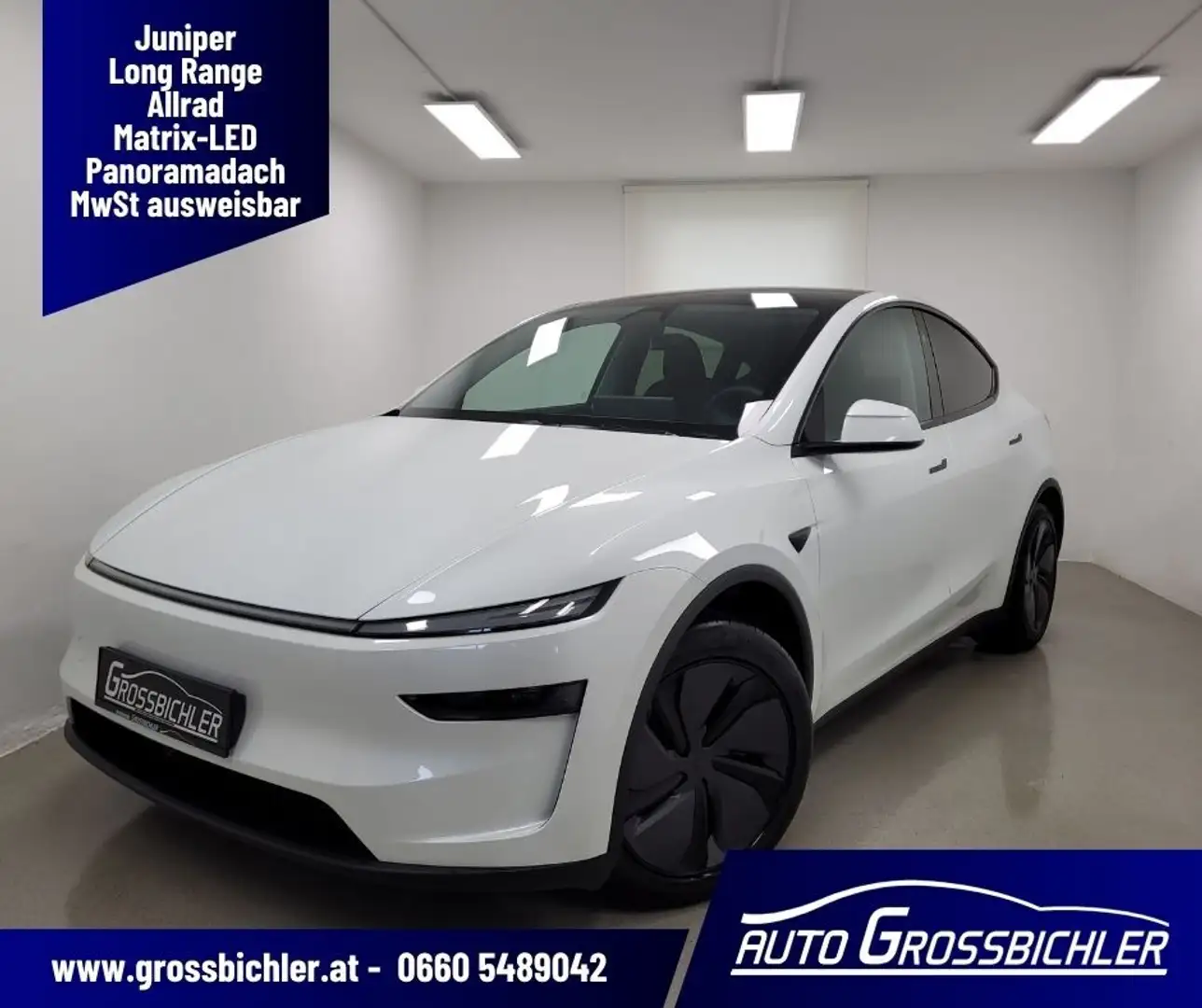 Tesla Model Y LR AWD 79kWh Juniper, leasingfähig ,amb.Beleuch... Weiß - 1