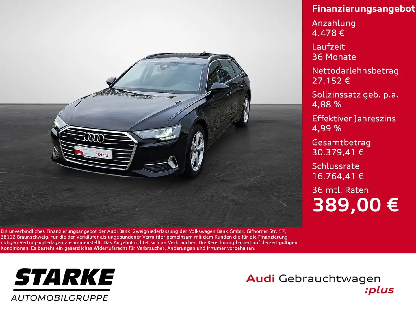 Audi A6 Avant 40 TDI S tronic quattro Sport NaviPlus LE... Schwarz - 1