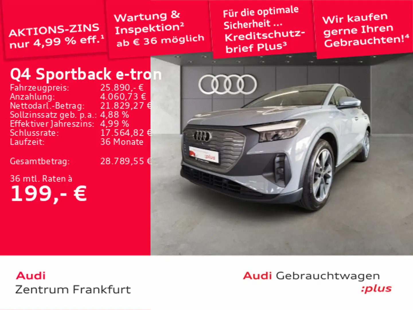 Audi Q4 e-tron Q4 Sportback 35 e-tron LED DAB Klima Grau - 1