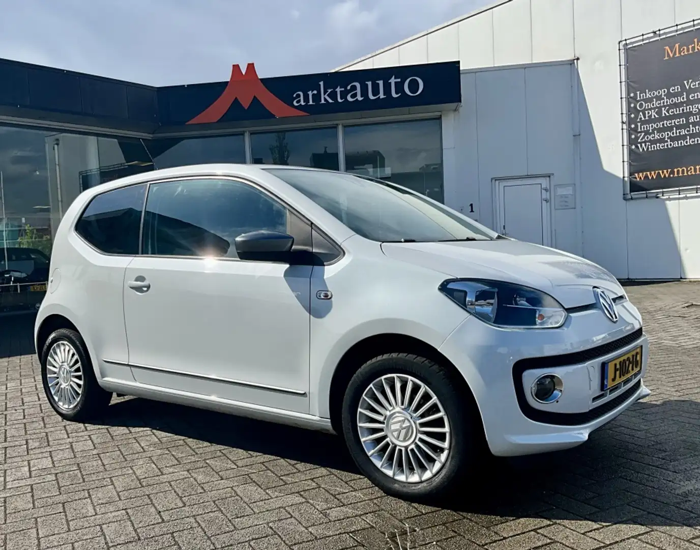 Volkswagen up! 1.0 high up! Cruise Navi Bluetooth Airco Stoelverw Wit - 1