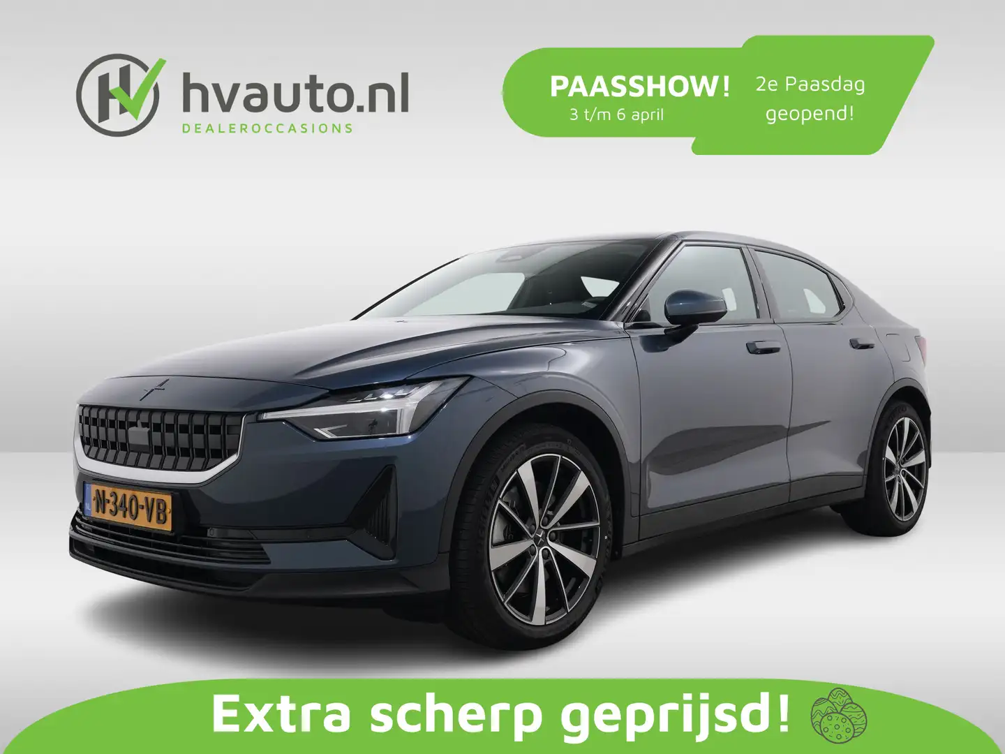 Polestar 2 LONG RANGE SM 78 KWH PLUS SOH 92% | Trekhaak | War Azul - 1