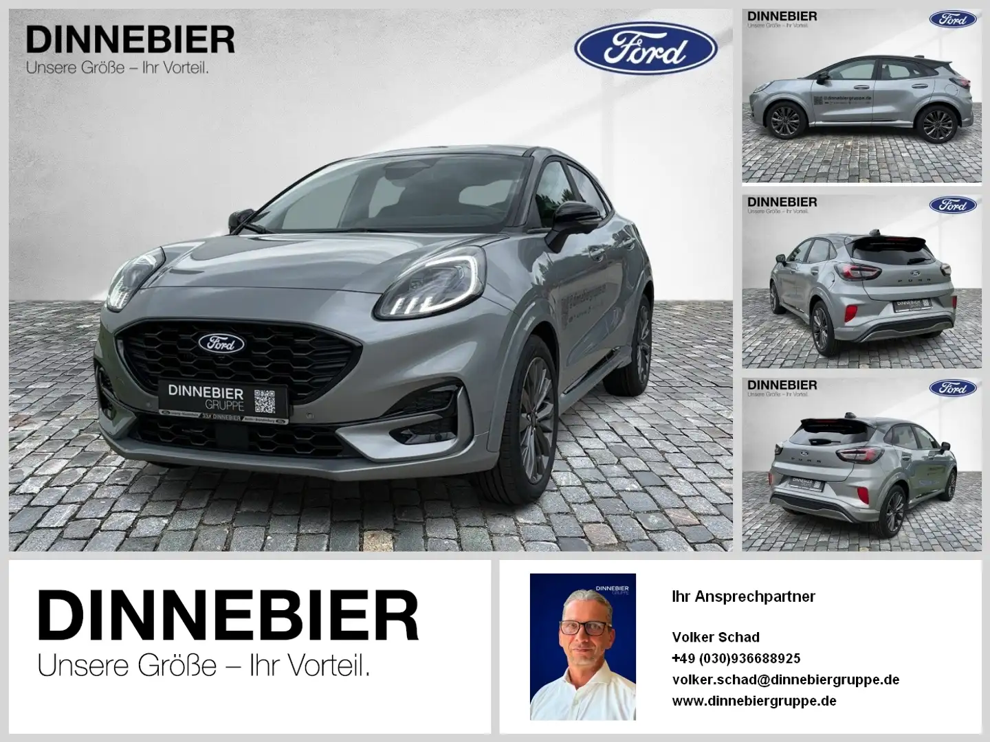 Ford Puma Sound Edition LED+360°Kamera+AHK+Navi Argent - 1