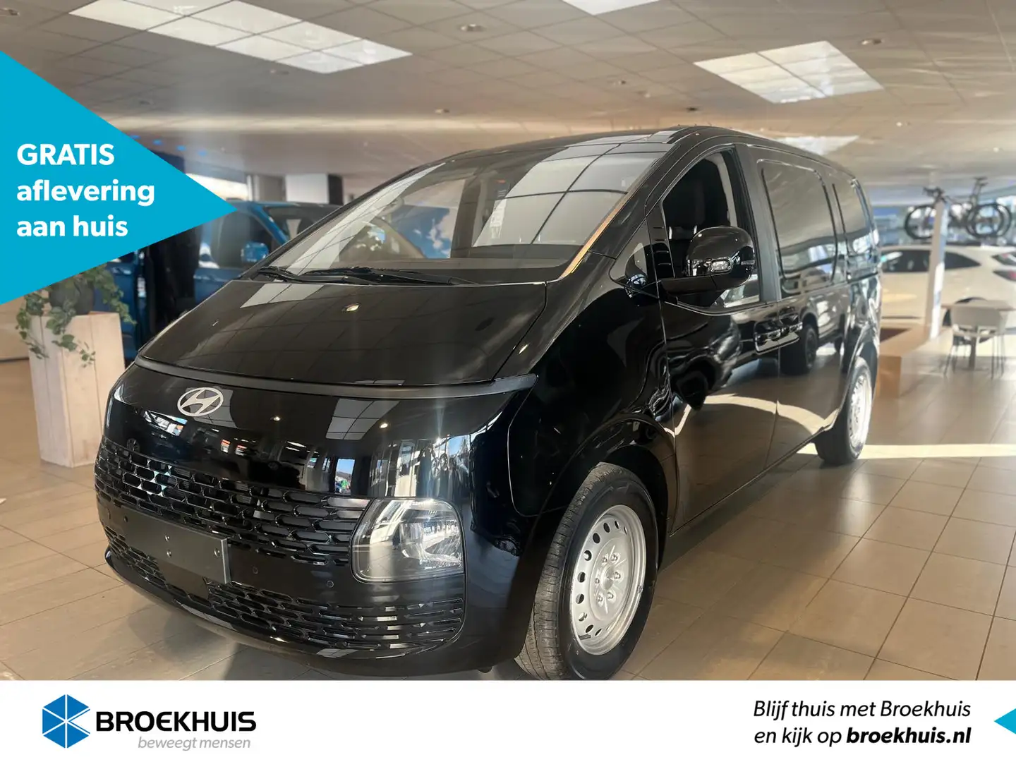 Hyundai STARIA 1.6 T-GDI HEV | Voorraad, Snel Leverbaar! | BPM-Vr Zwart - 1