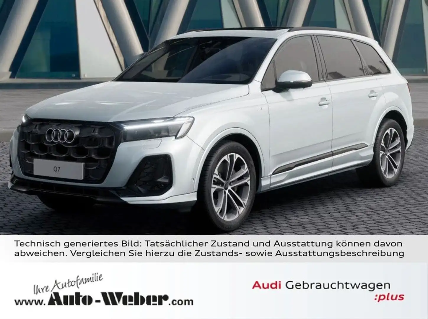 Audi Q7 50TDI qu S LINE BLACK PANO HUD 7-SITZER Silber - 1