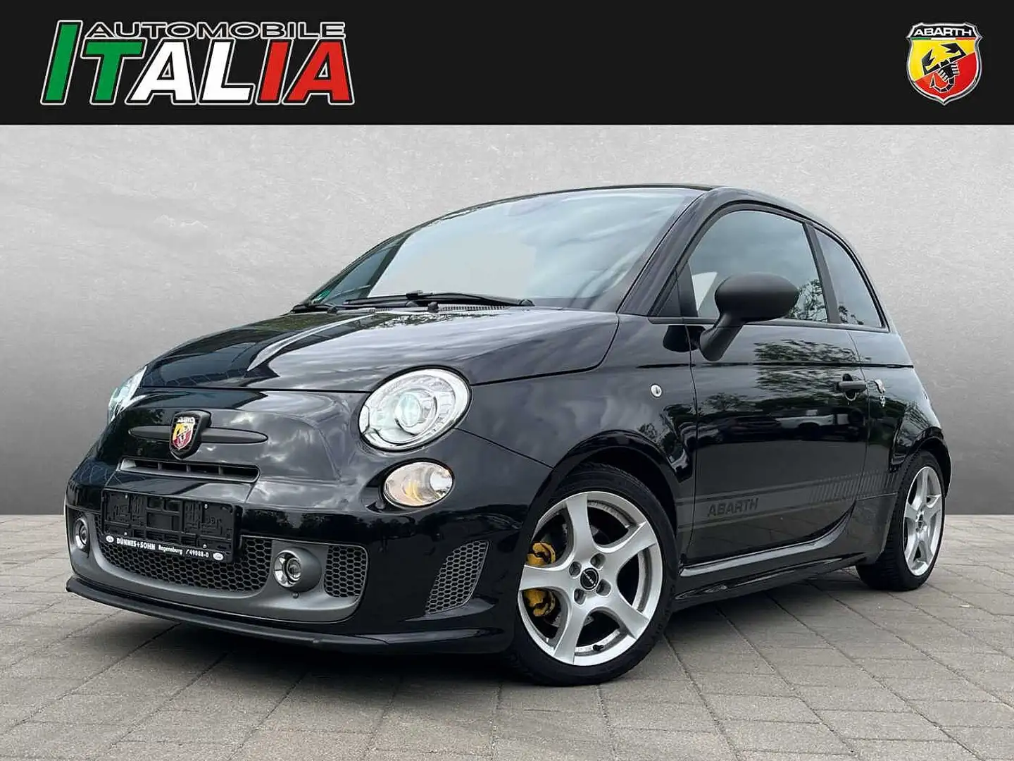 Abarth 595 Cabrio Competizione * 8 Fach Bereift* Schalensitze Schwarz - 1