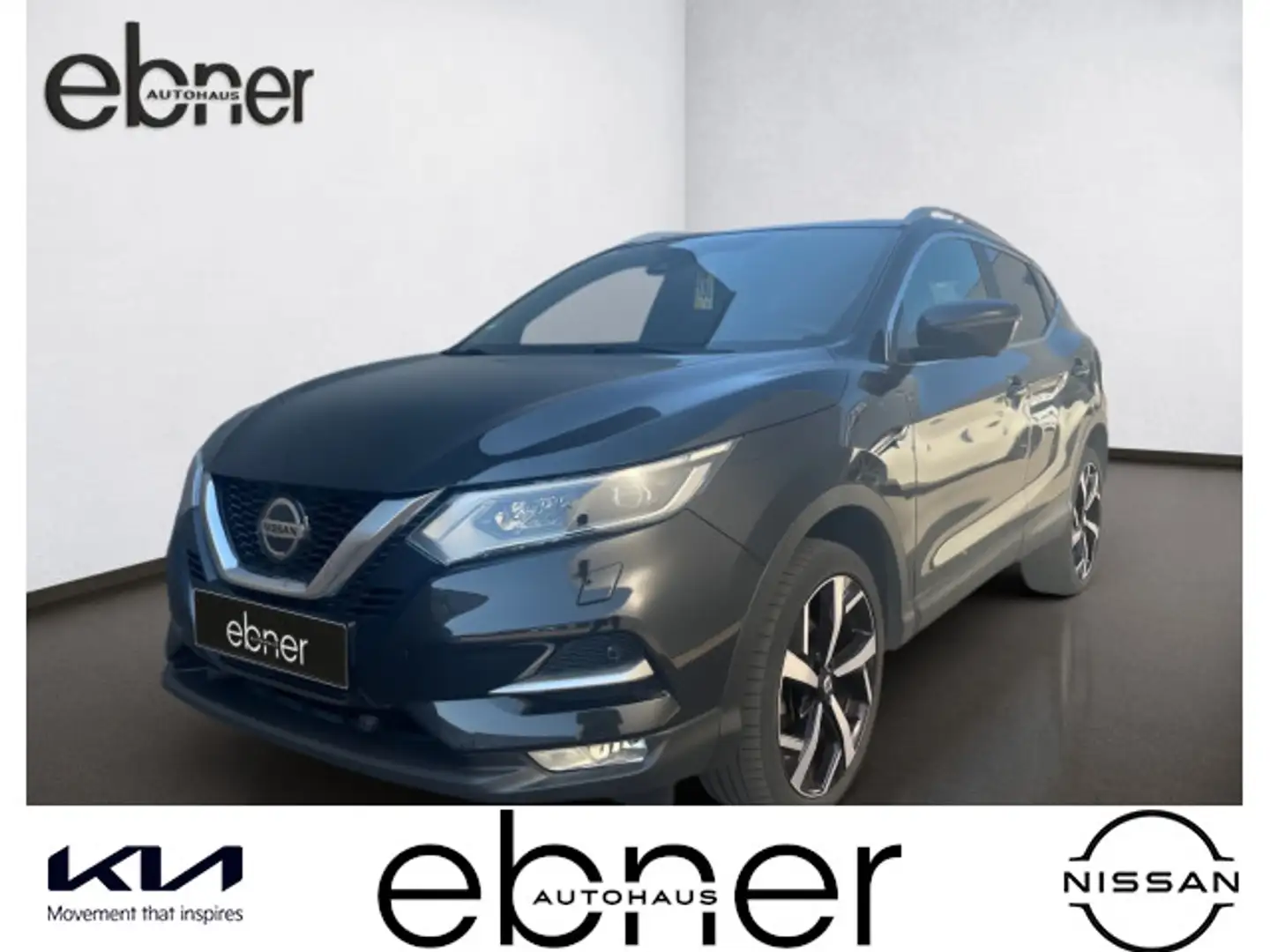 Nissan Qashqai 1.2DIG-T 4x2  Tekna | AHK |  NAVI | Kame Zwart - 1