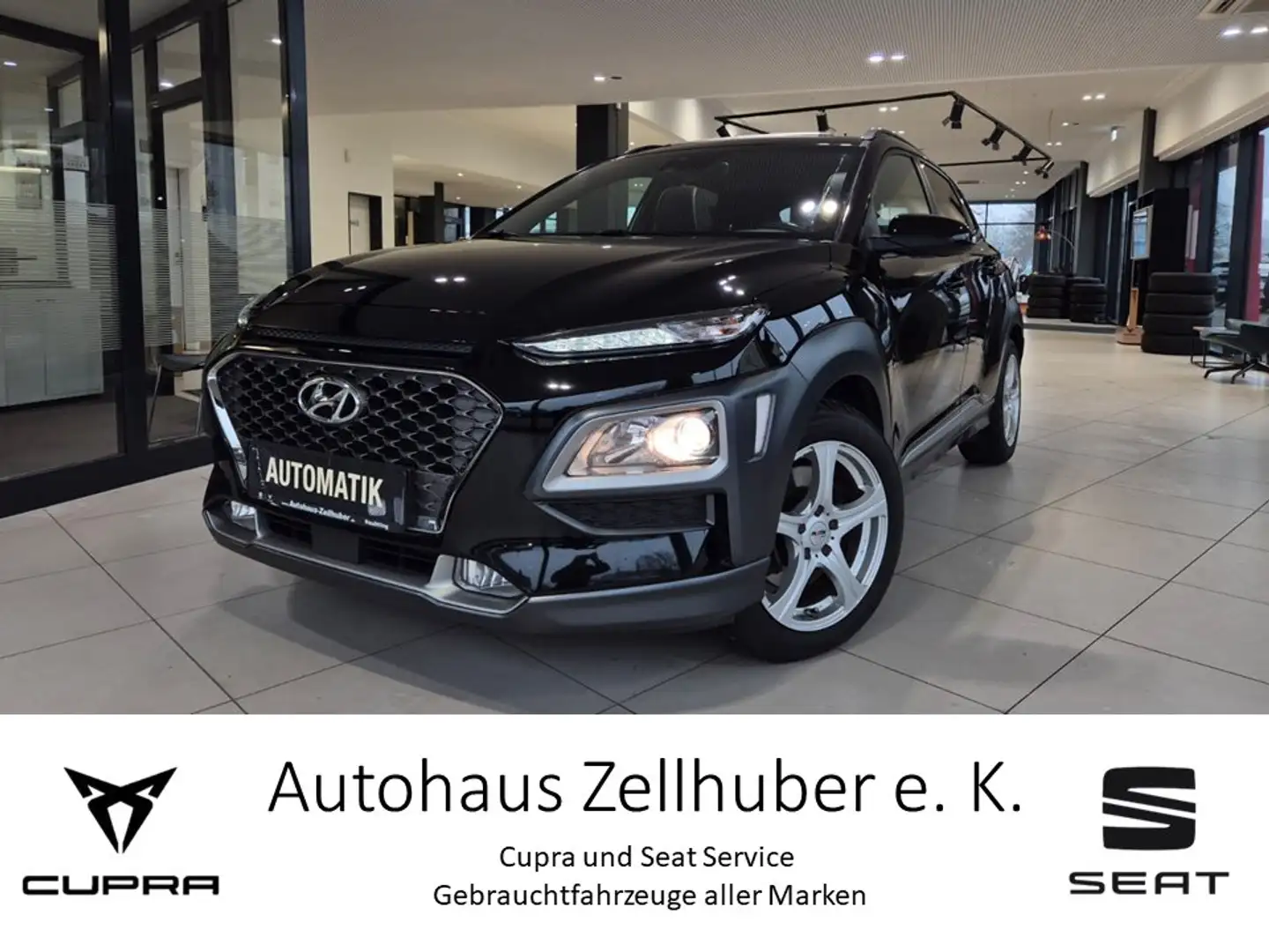Hyundai KONA 1.6 T-GDI DCT 4WD Style *AHK*Navi*8fach* Noir - 1