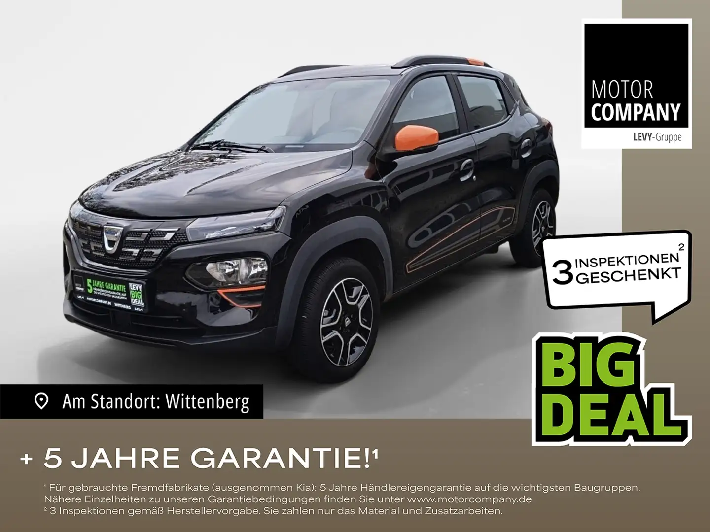 Dacia Spring Electric 45 Comfort Plus Kamera*EPH*RDKS* Zwart - 1