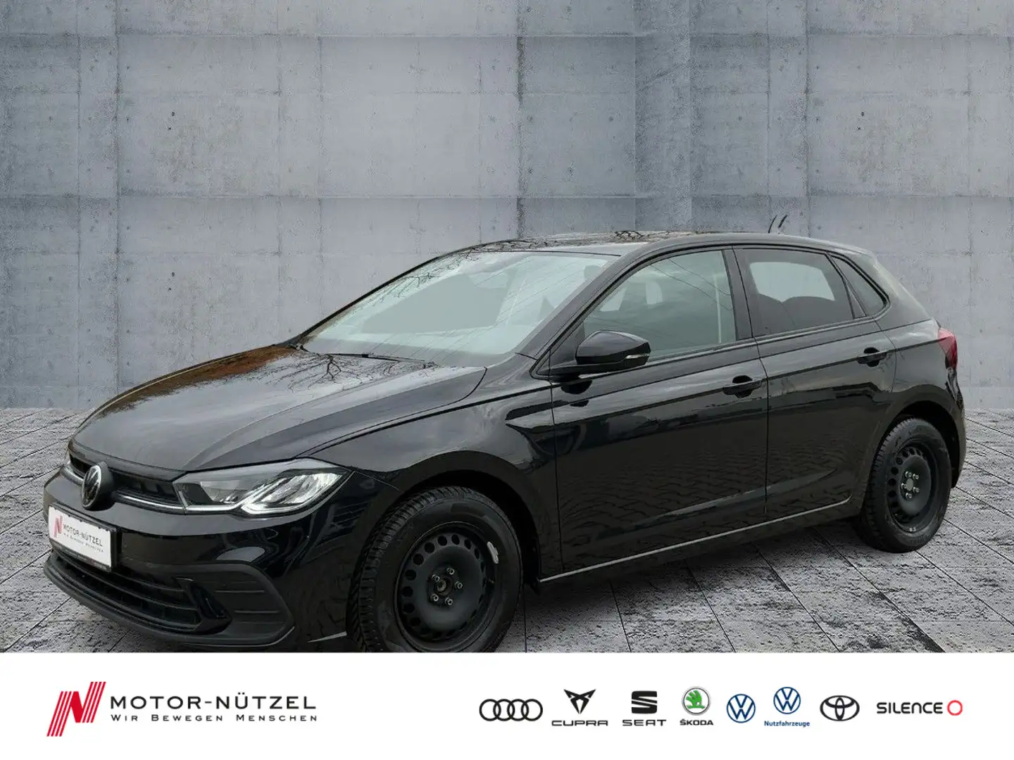 Volkswagen Polo 1.0TSI DSG LIFE LED+NAV+APP+SHZ+PDC+MFL+DAB Zwart - 1