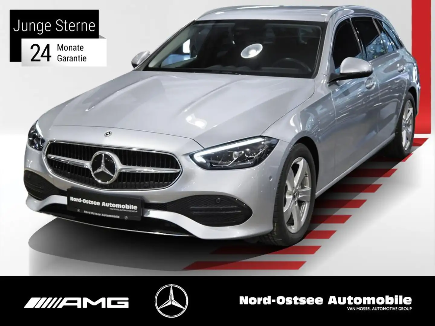 Mercedes-Benz C 200 T AVANTGARDE AHK STANDHZ KAMERA LED DAB 9G Argento - 1