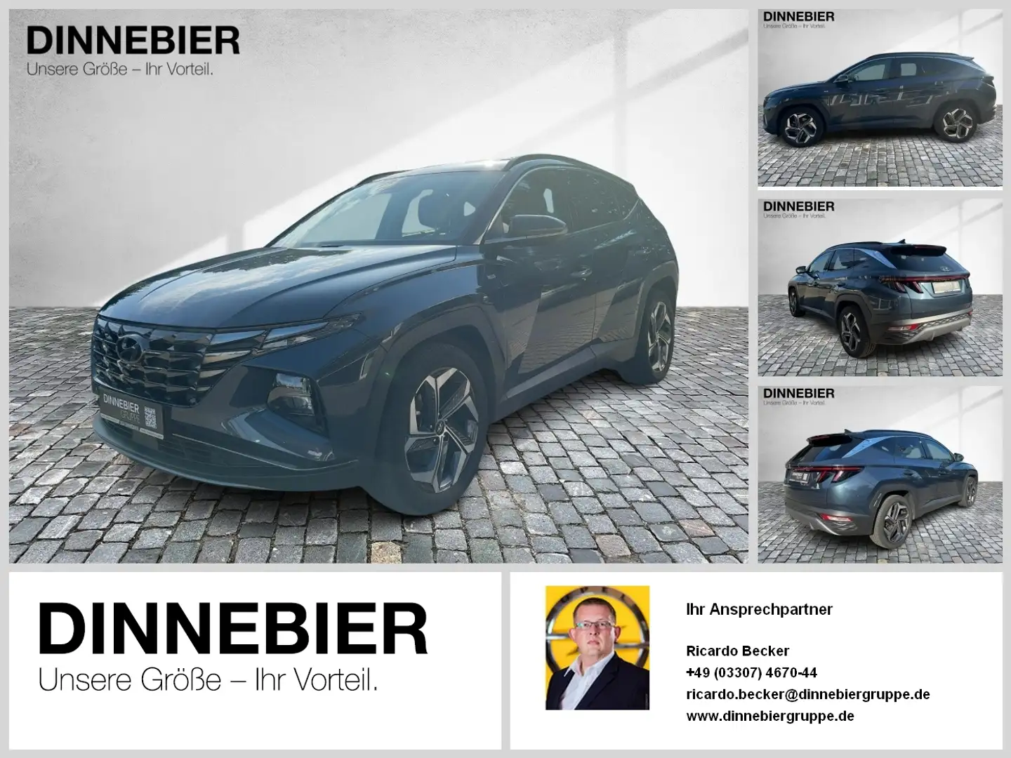 Hyundai TUCSON 1.6 T-GDI Prime ACC CAM DynLicht LED NAVI Schwarz - 1