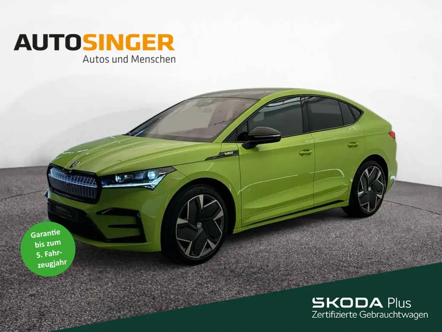 Skoda Enyaq Coupe RS 4x4 *AHK*PANO*WÄRME*MATRIX*HdUp* Grün - 1