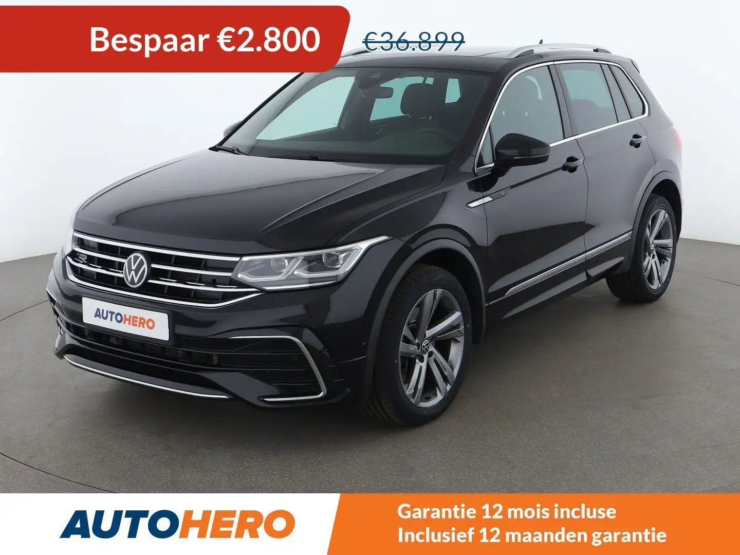 Volkswagen Tiguan 2.0 TDI R-Line 4Motion Zwart - 1
