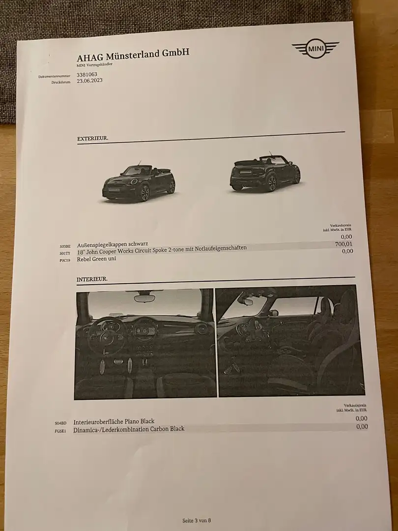 MINI John Cooper Works Cabrio mit Garantie Premium Plus Ausstattung Yeşil - 2