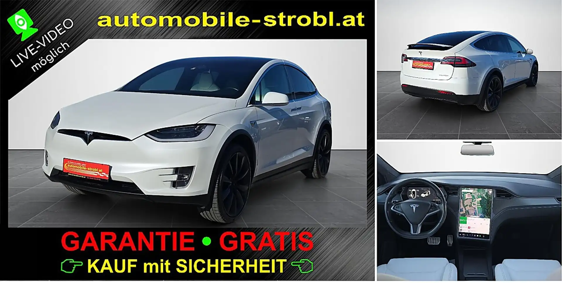 Tesla Model X Perf. Ludic.*FSD*AHV*GARANTIE* Weiß - 1