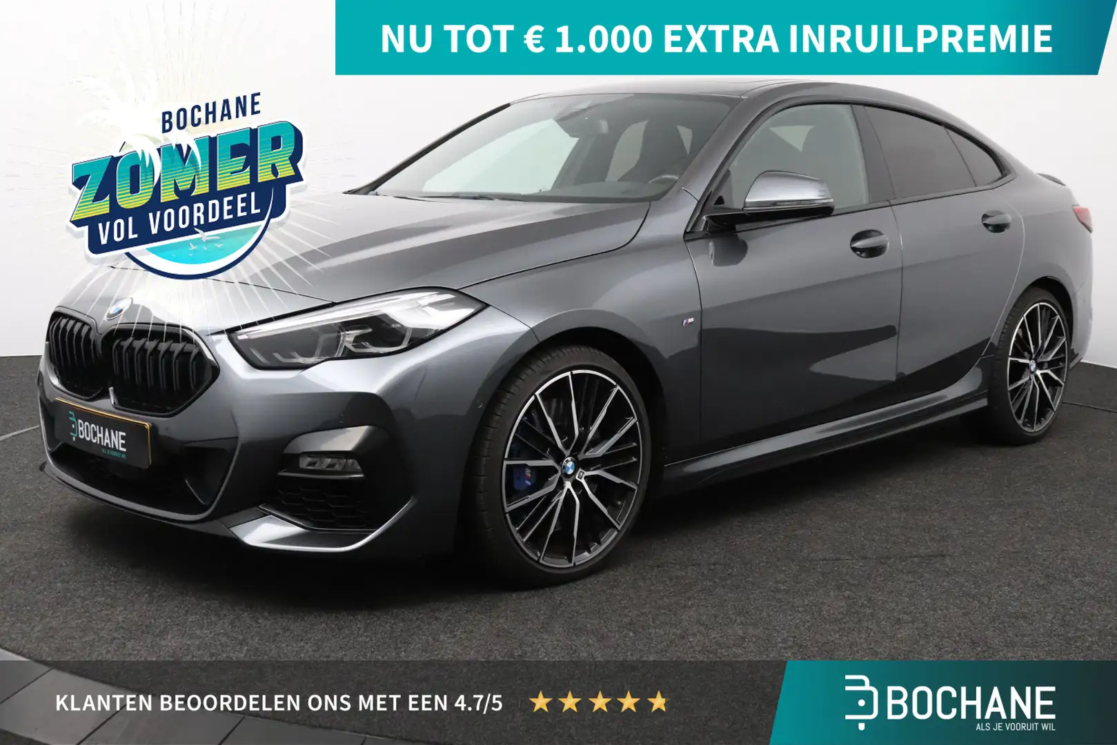 BMW 218 2-serie Gran Coupé 218i M-Sport | Panoramadak | 19 Grijs - 1