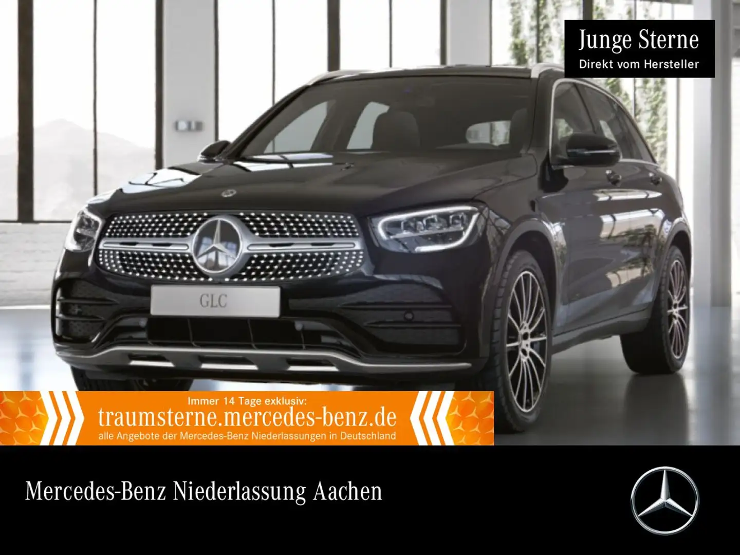 Mercedes-Benz GLC 300 e 4M AMG+LED+BURMESTER+KAMERA+KEYLESS+9G Schwarz - 1