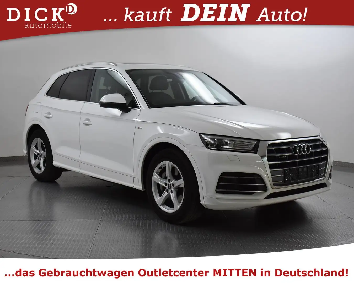 Audi Q5 50 TFSIe Quatt S LINE+LUFT+PANO+AHK+KAM+LEDER Weiß - 1