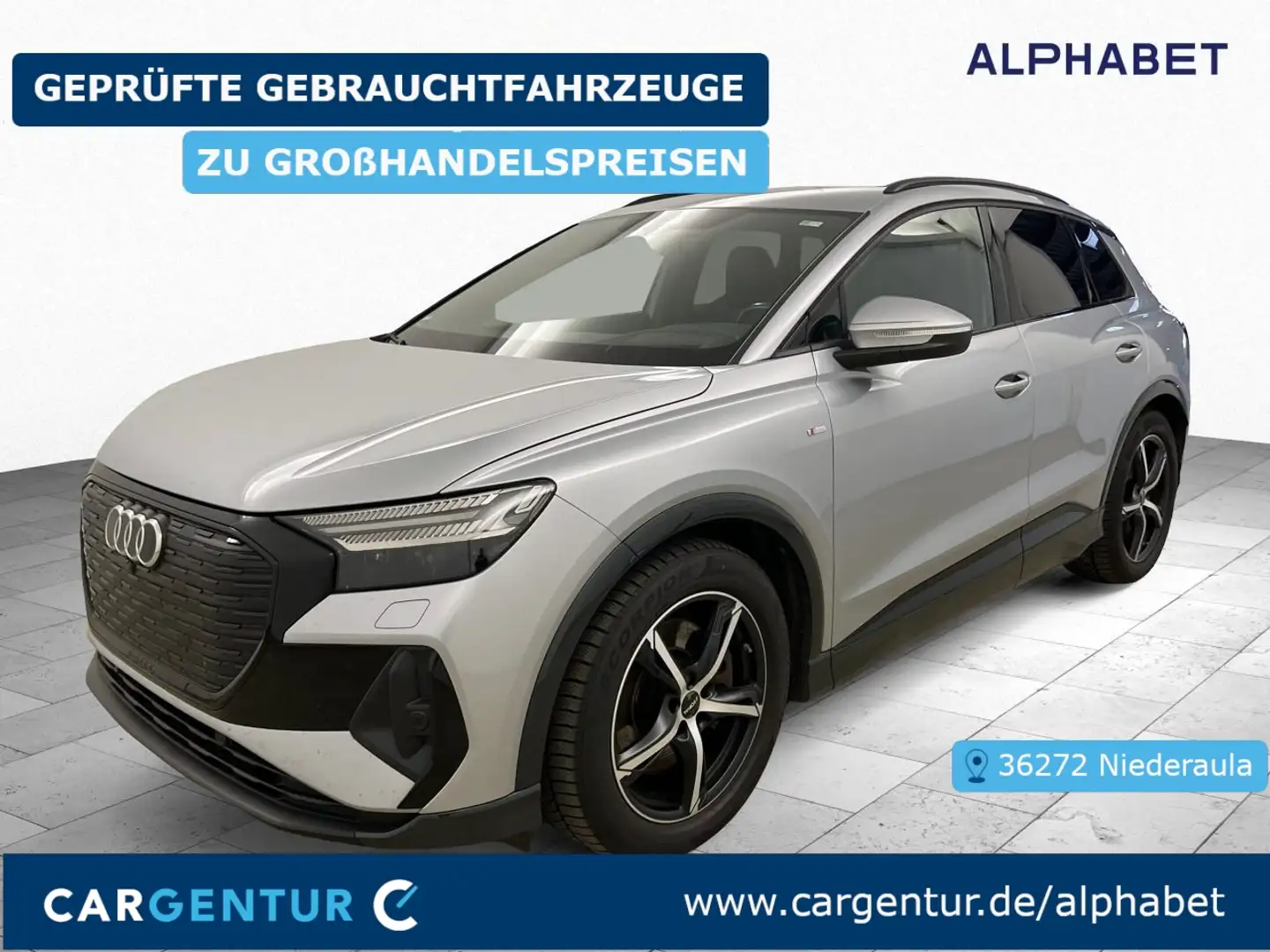 Audi Q4 e-tron Q4 40 e-tron basis Matrix S Line Virtual AHK ACC Argintiu - 1