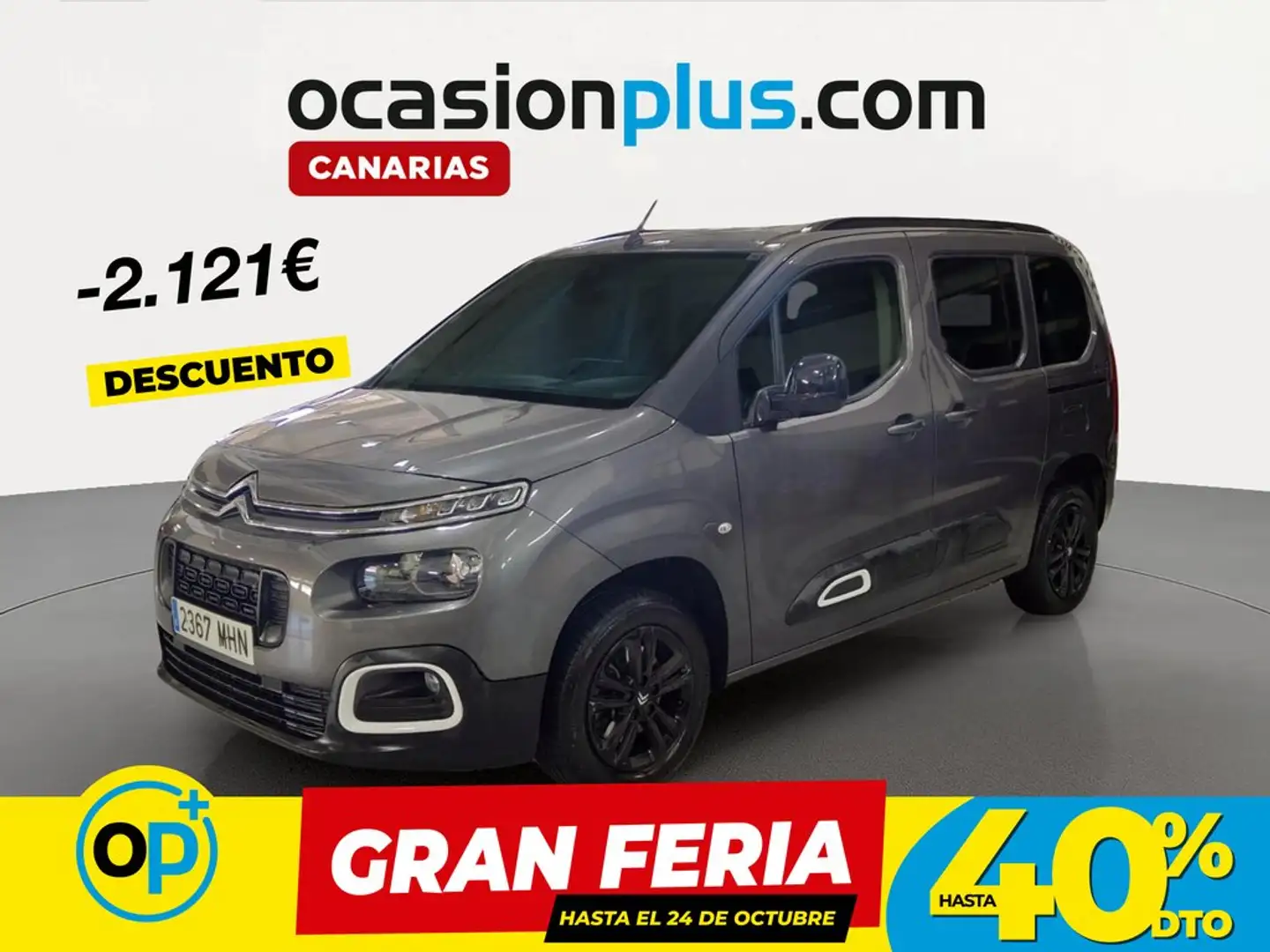 Citroen Berlingo Combi BlueHDi S&S Talla M Shine Business Gris - 1