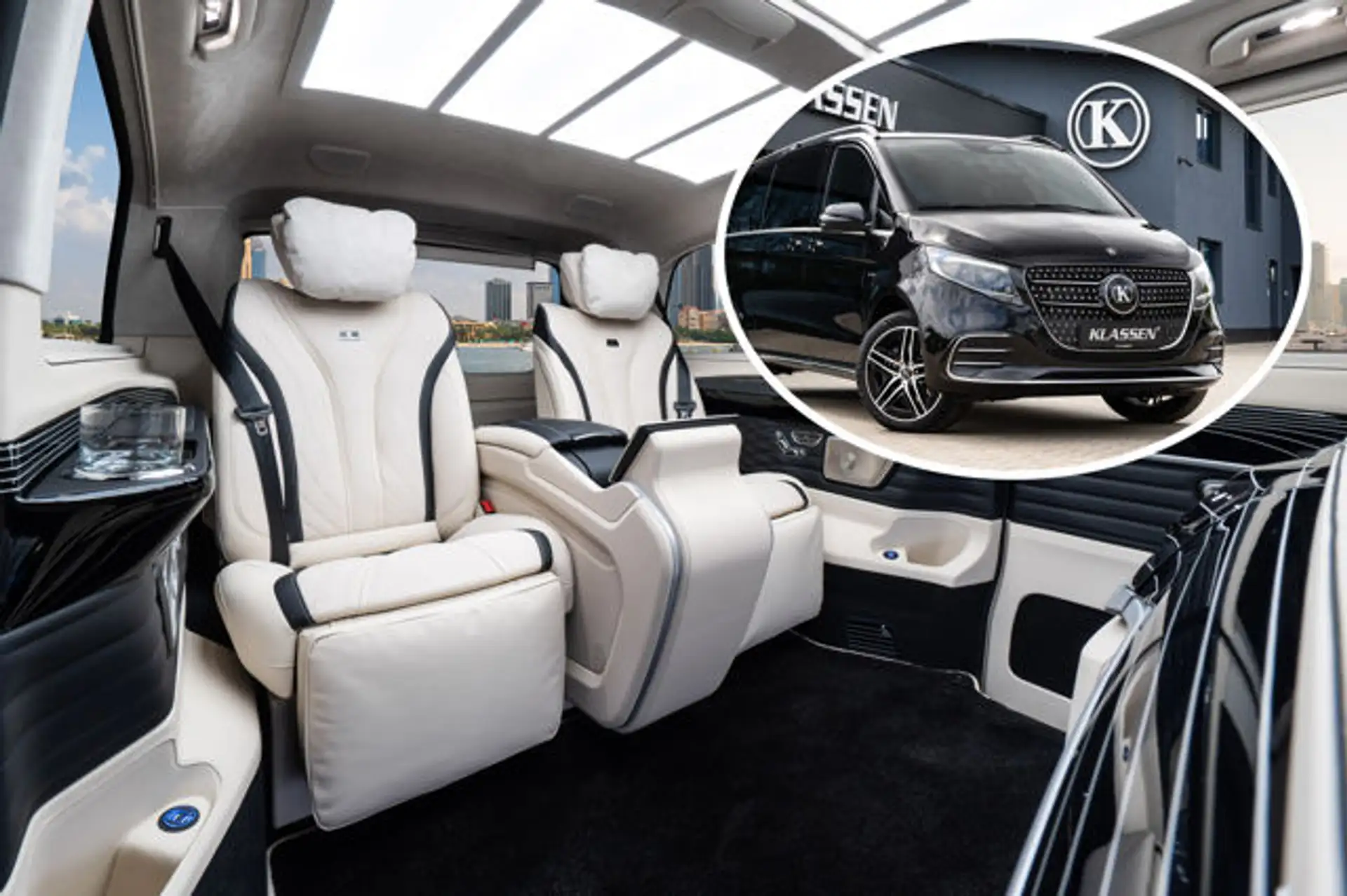 벤츠 V300 KLASSEN VIP Business Van 2025 2026 검정 사진 4