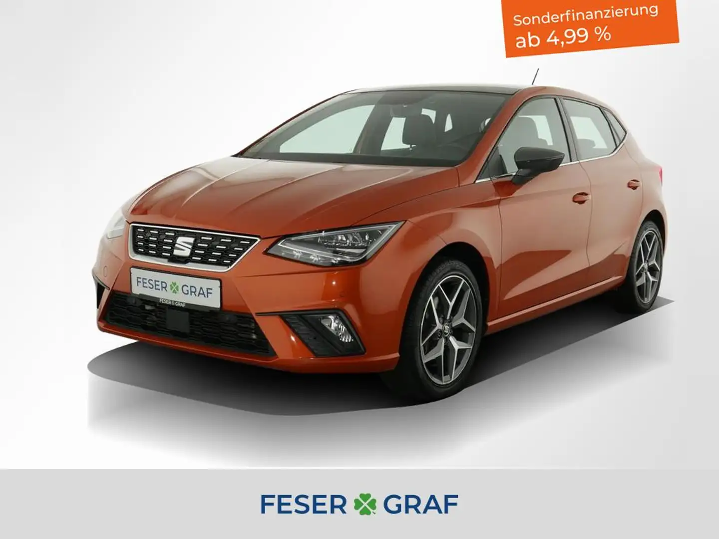 SEAT Ibiza 1.0 TSI Xcellence LED / Pano-Ausstelldach Orange - 1