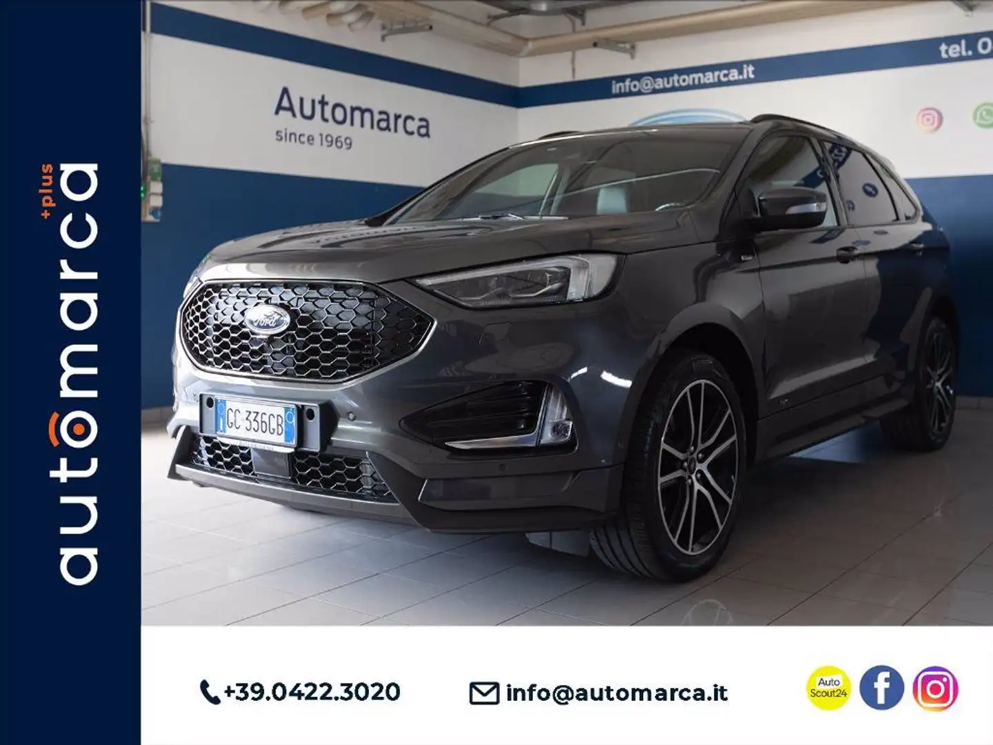 Ford Edge 2.0 ecoblue ST-Line s&s awd 238cv auto 8m my20 Gris - 1
