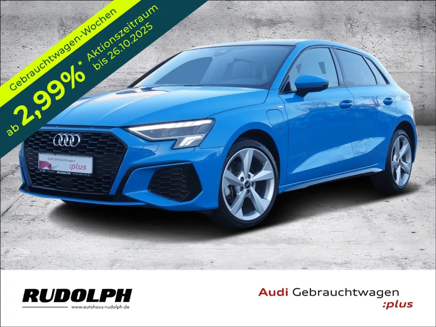 Audi A3 Sportback 40 TFSI e S line ACC LED Navi CarPlay PD Blau - 1