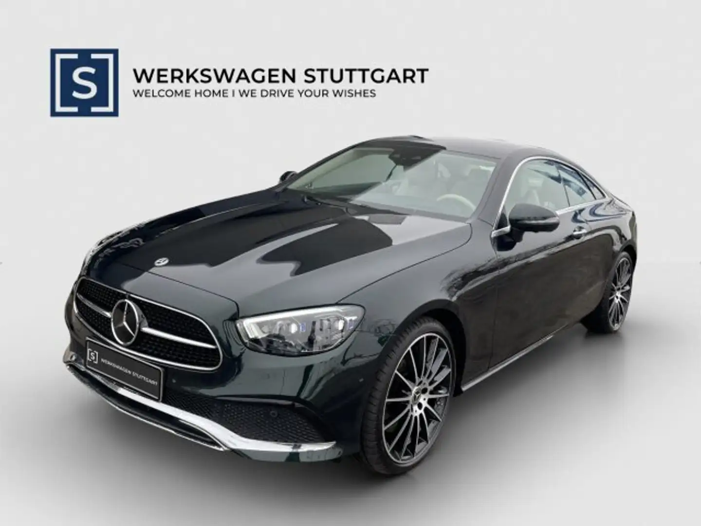 Mercedes-Benz E 450 E 450 4M Coupé 20''AMG Dist Memo KeylGo HuD 360° Grün - 1