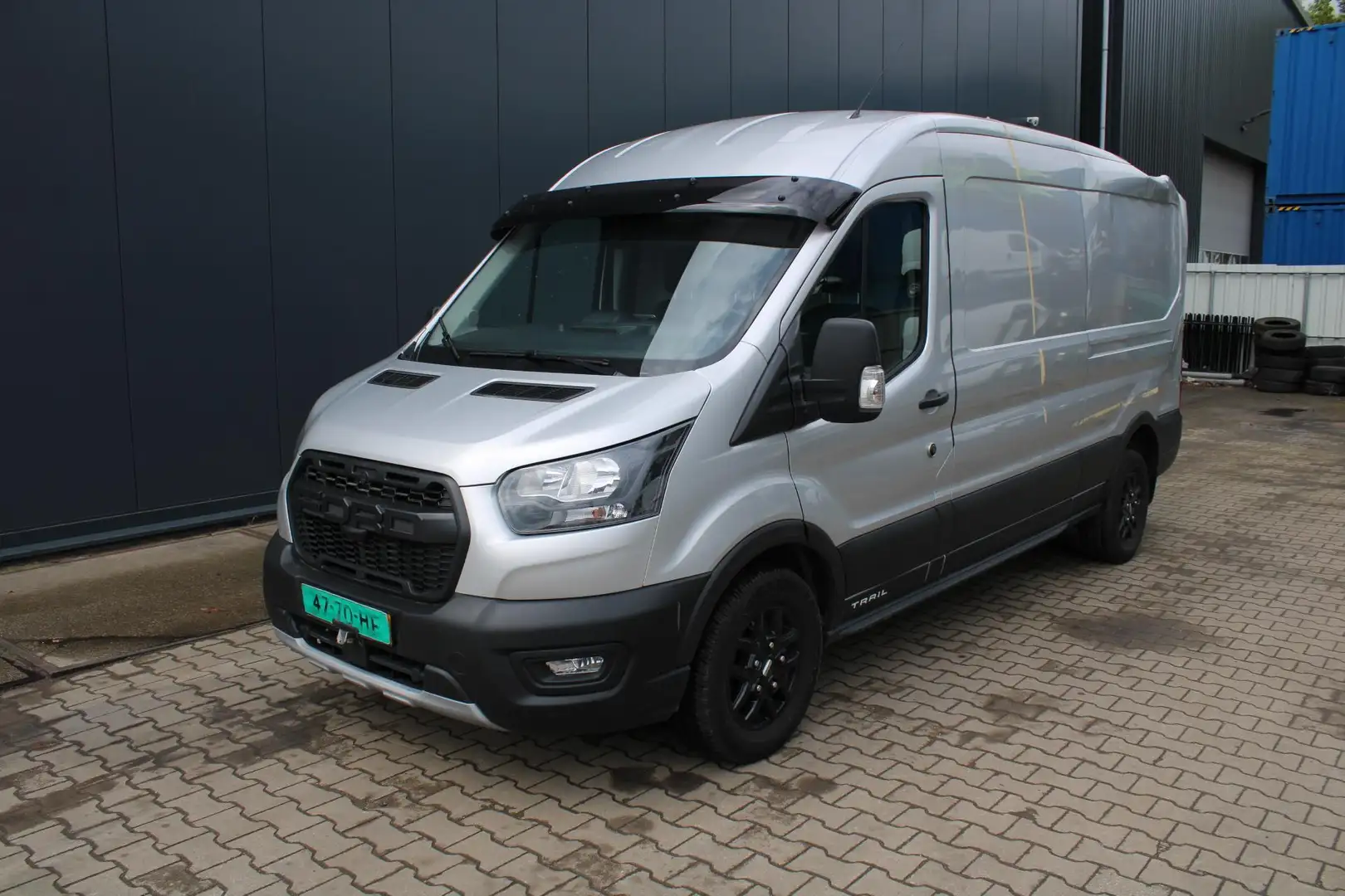 Ford Transit 350 2.0 TDCI L3H2 Trail MHEV Leer, Airco. Achter/z Grigio - 1