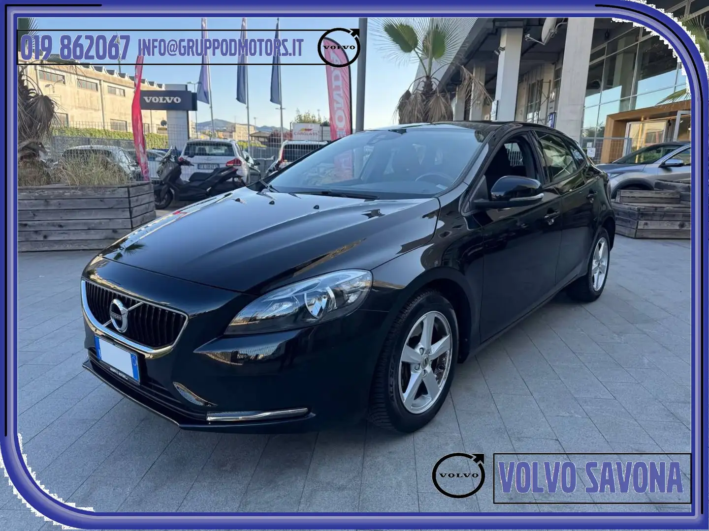 Volvo V40 D2 2.0 Business Cambio Automatico+KM CERT+ EURO 6D Nero - 1