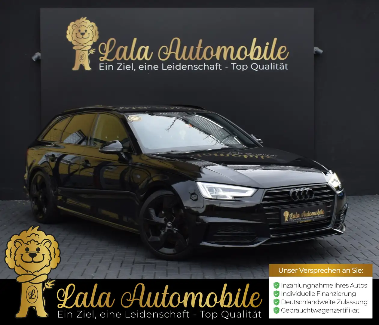 Audi A4 2.0 TDI S-LINE BLUETOOTH KAMERA LEDER KLIMA Schwarz - 1