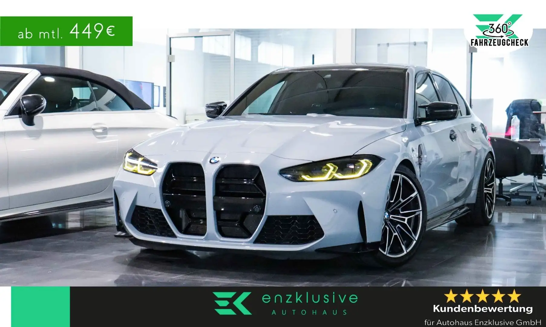 BMW M3 Competition M SPORT AGA*M SITZE*LASER*CARBON Gris - 1