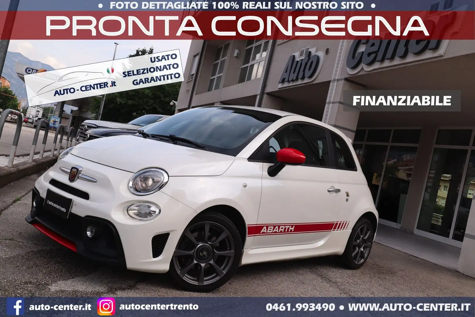 Abarth 595 1.4 T-Jet 145CV *Bianco Iridato Tristrato Bianco - 1
