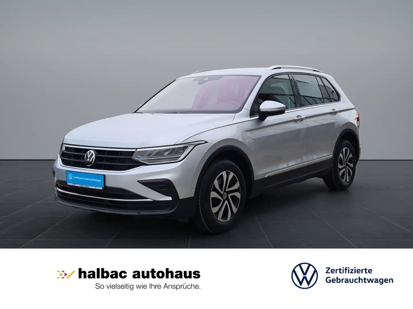 Volkswagen Tiguan 2.0 TDI DSG Avtive+AHK+NAVI+LED+PDC+SHZ+KAMERA+FS Silber - 1