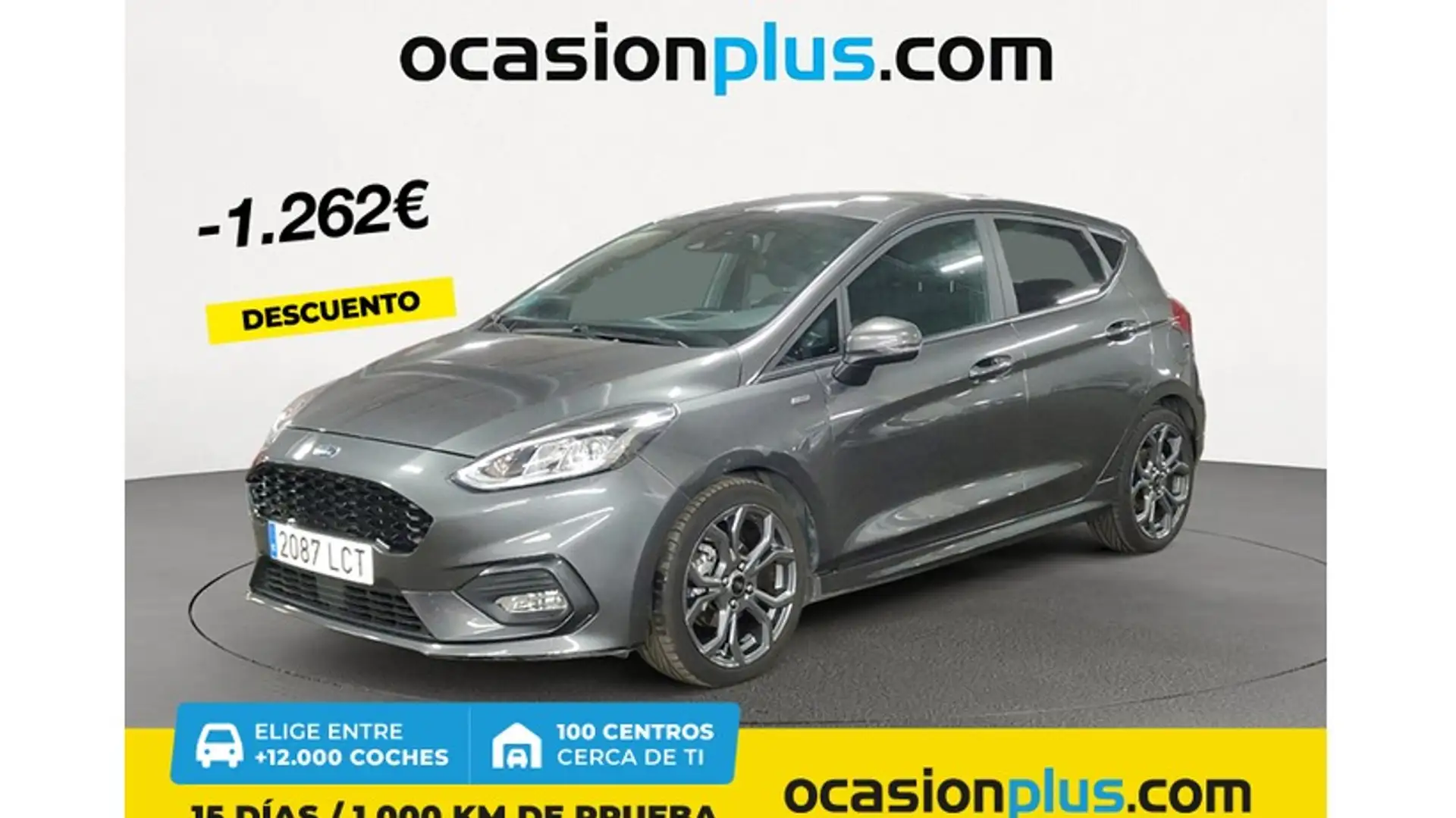 Ford Fiesta 1.0 EcoBoost S/S ST Line 100 Grijs - 1