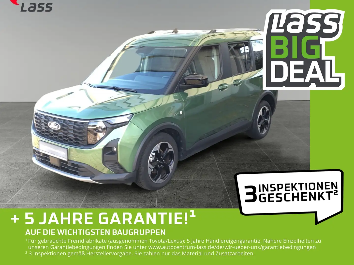 Ford Tourneo Courier 1.0 Active +Apple+DAB+EPH+Navi Grün - 1